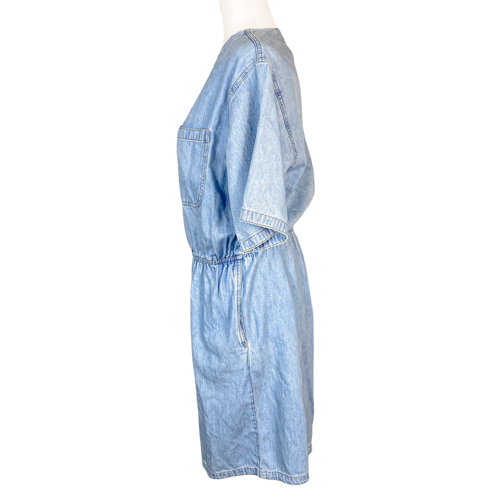 CMC Light Wash Denim 90s Oversized Romper Size XS - Picture 7 of 12
